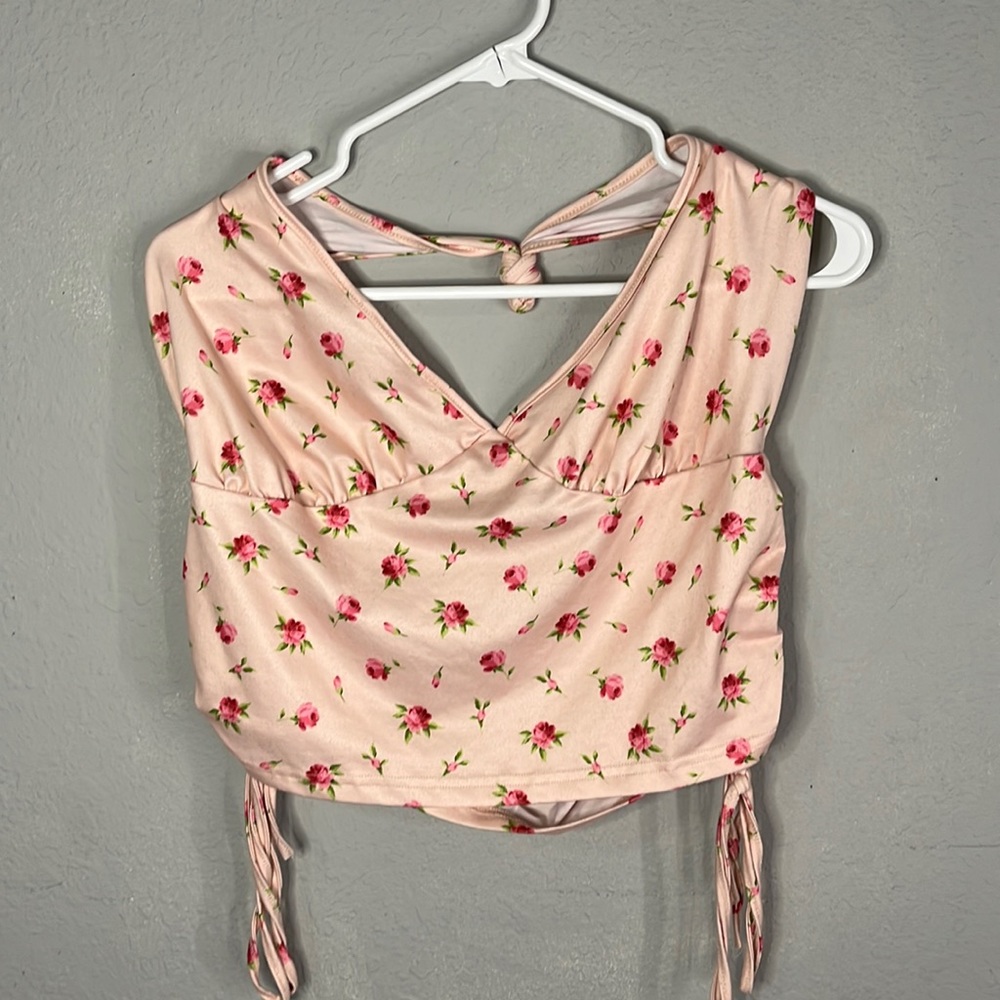 Rose halter top